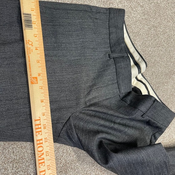 Theory womens bootcut dress pants sz 6 gray wool blend trousers business casual - Picture 6 of 12